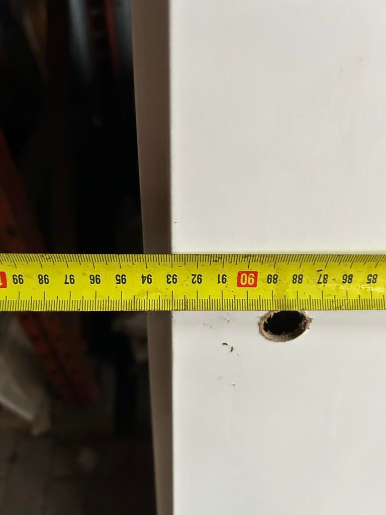 Opdekdeur 2085x930 - Licht stoffig, Doe-het-zelf en Verbouw, Deuren en Horren, Ophalen, Gebruikt, 80 tot 100 cm, Binnendeur