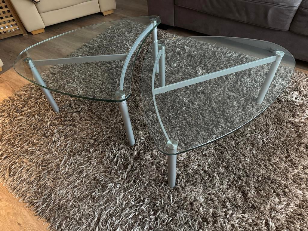 Rolf Benz Salontafel Set - Twee Stuks, Ophalen, 50 tot 100 cm, Overige vormen, Minder dan 50 cm