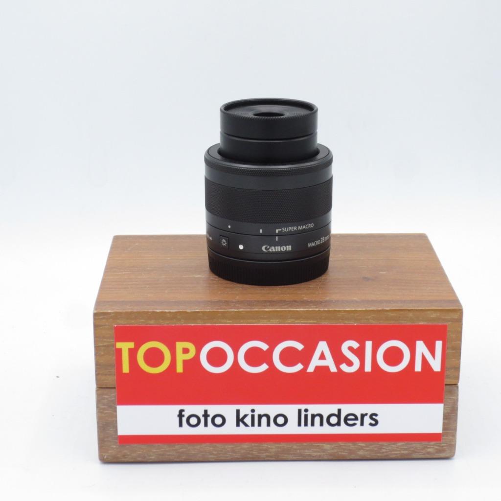 OCCASION: Canon EF-M Macro 28mm 1:3.5 IS STM, Ophalen of Verzenden, Gebruikt, Macrolens, Zoom