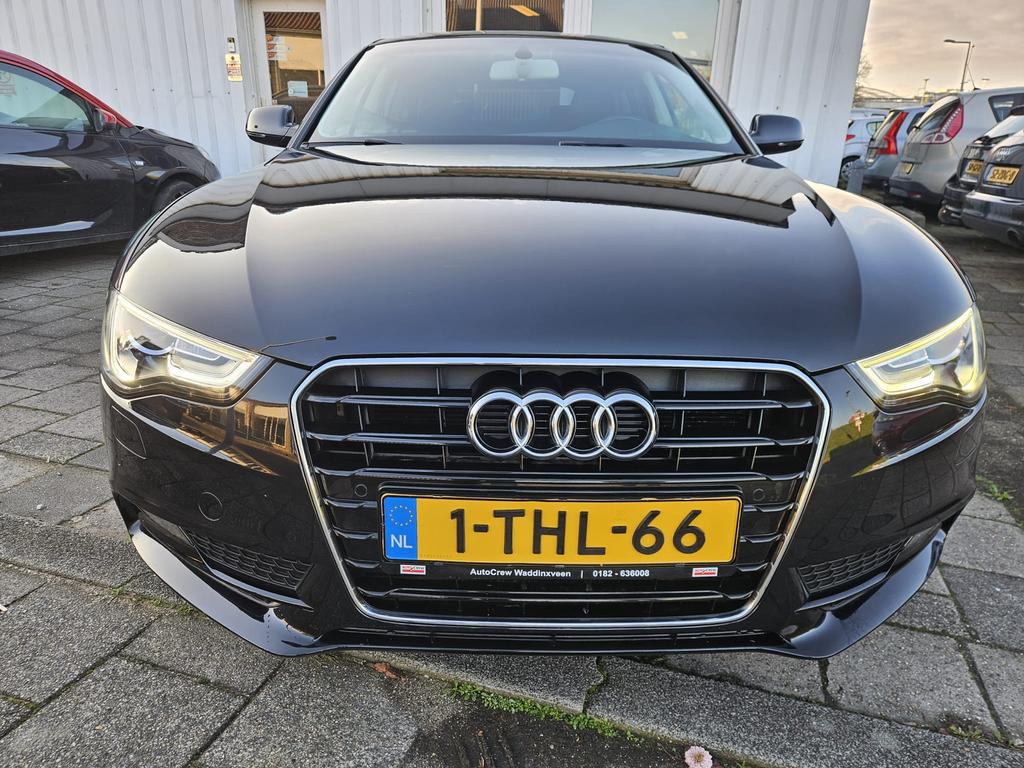 Audi A5 1.8T schuifdak automaat Leer, 4 cilinders, 4 stoelen, Zwart, Origineel Nederlands