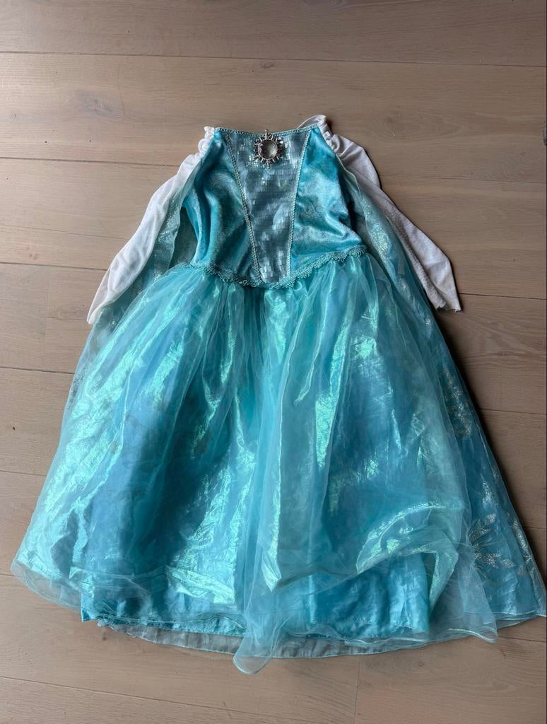 Frozen jurk maat 7/8 jaar, Ophalen of Verzenden, Gebruikt, 122 t/m 128, Meisje