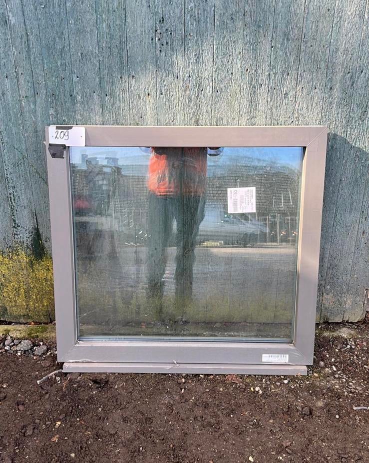 (209) Nieuw kunststof vast raamkozijn incl glas, Kunststof, Raamkozijn, Nieuw, Inclusief glas