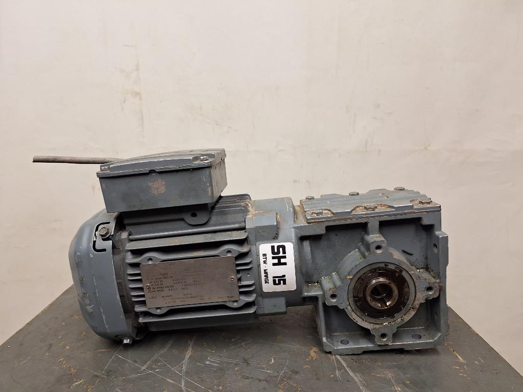 SEW Eurodrive elektromotor met reductie Sh15, SEW, Ophalen of Verzenden, Minder dan 1400 rpm, Gebruikt