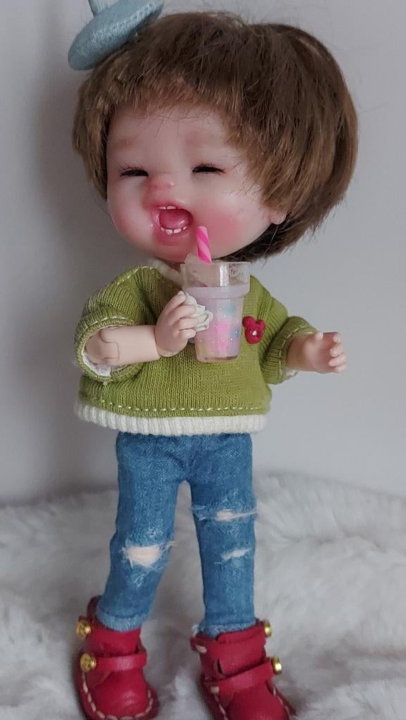 Obb11 popje origineel en met klei hoofdje,zéér lage prjjs❗️, Verzamelen, Poppen, Ophalen of Verzenden, Gebruikt, Pop