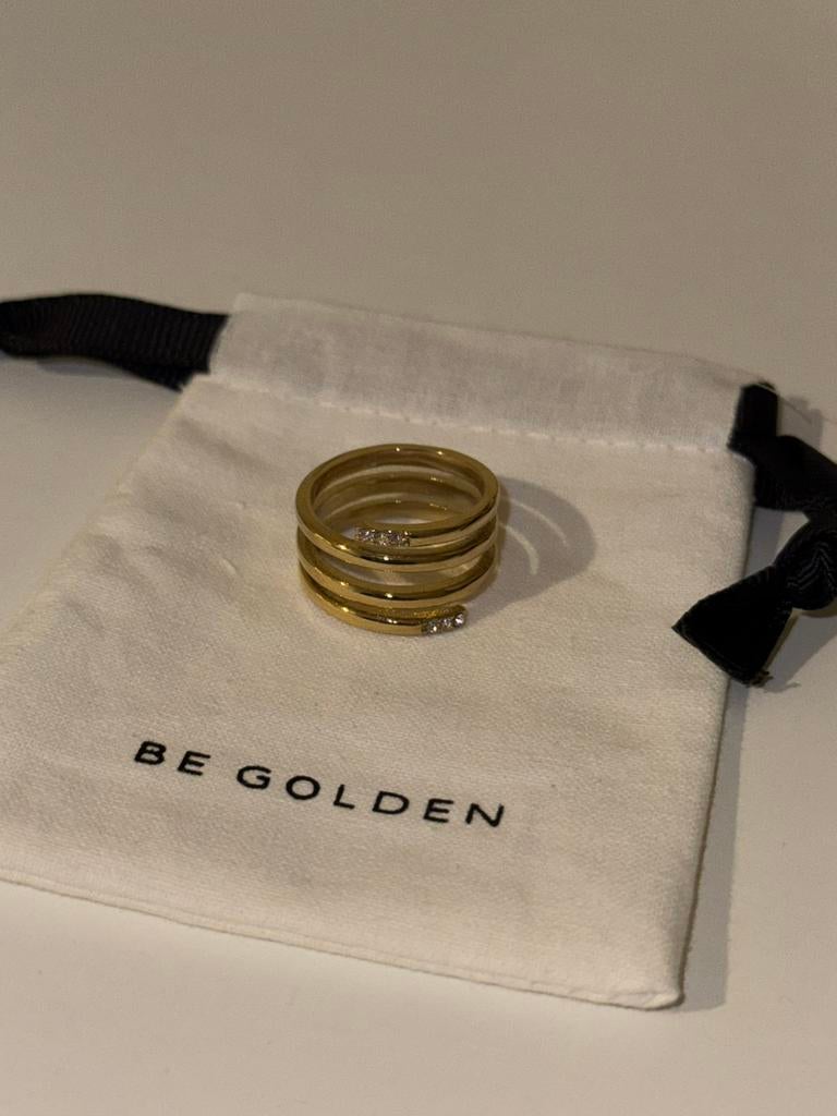 Be Golden ring nieuw, Sieraden, Tassen en Uiterlijk, Ringen, Overige materialen, Nieuw, Ophalen of Verzenden, 17 tot 18
