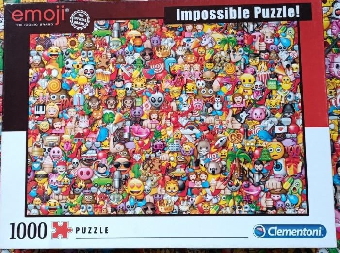 Emoji impossible puzzel van Clementoni, Ophalen, 500 t/m 1500 stukjes, Zo goed als nieuw, Legpuzzel