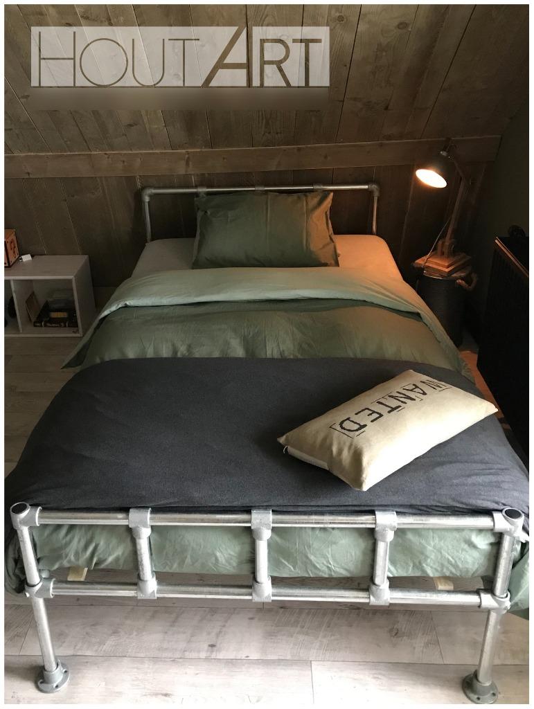 Steigerbuis één of tweepersoons bed, 90 cm, Nieuw, Ophalen of Verzenden, Metaal