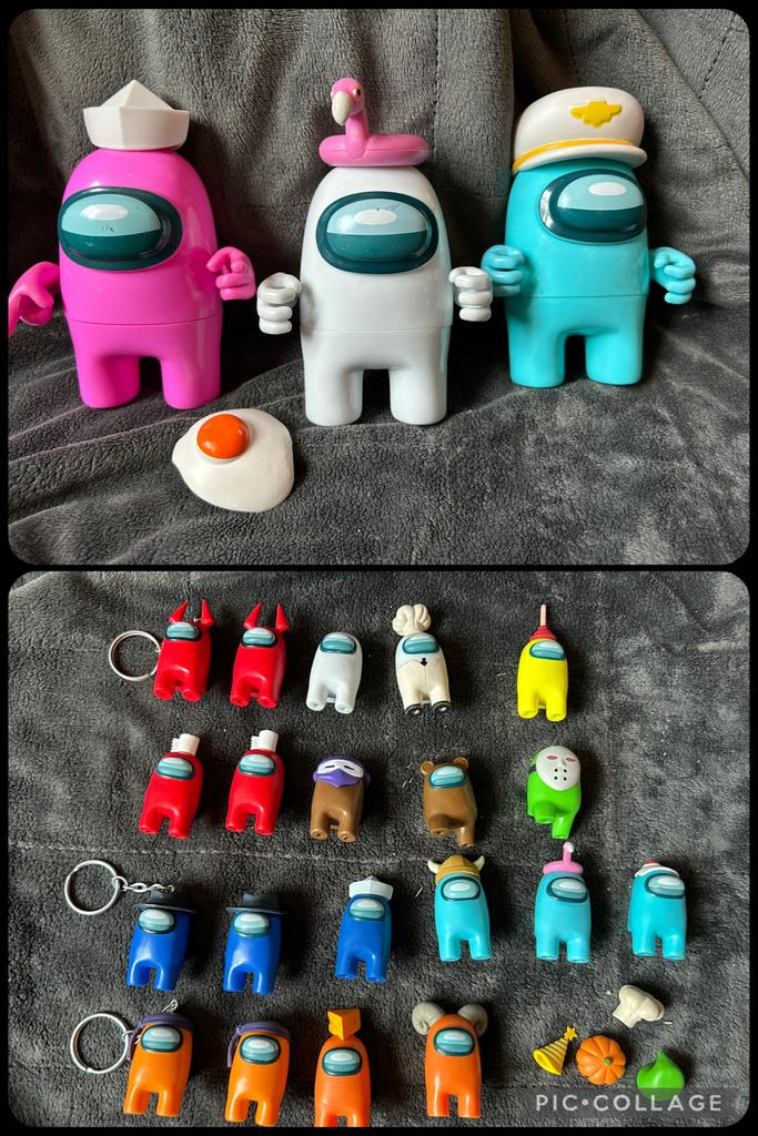 Among Us poppetjes, Ophalen, Gebruikt