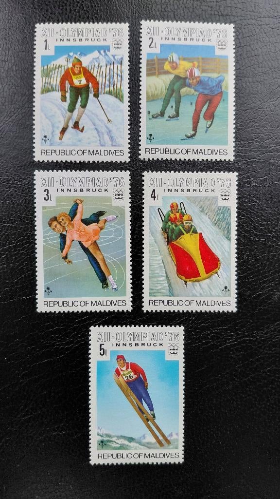 Postzegels Malediven, Verzenden, Gestempeld, Sport