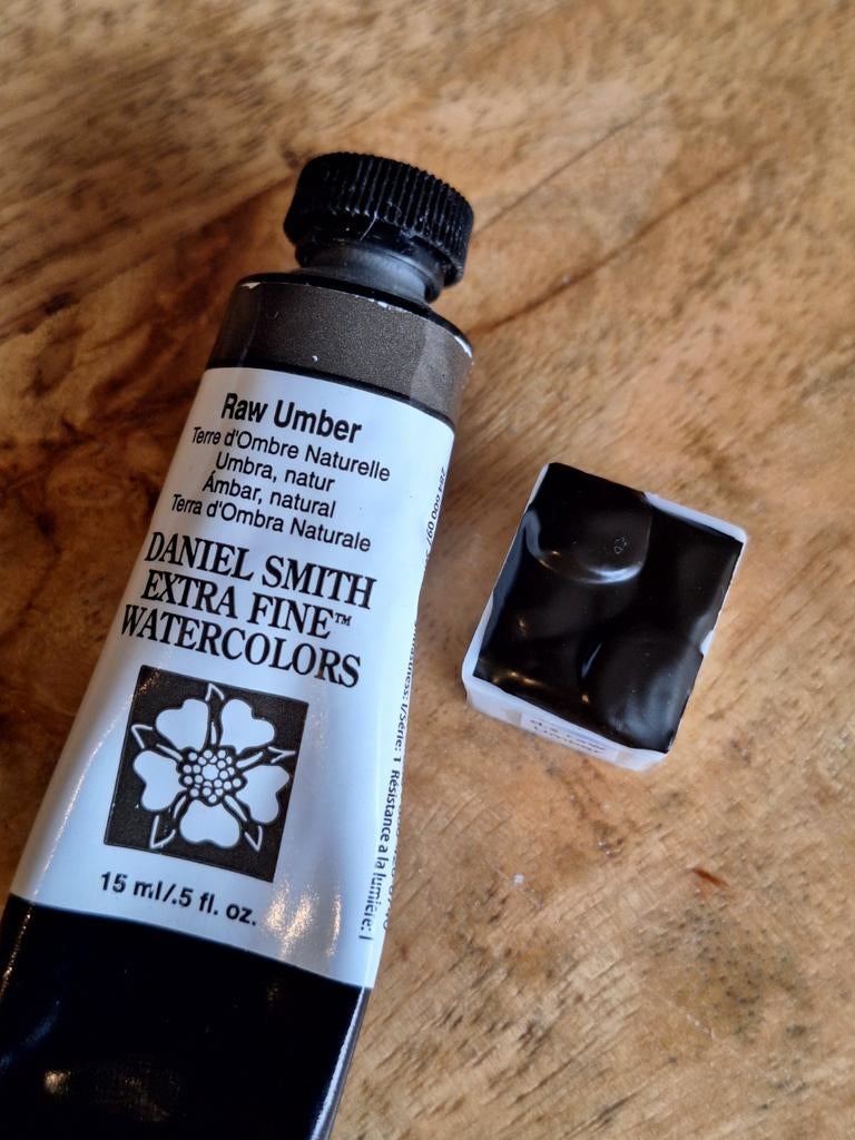 ½ napje raw umber  daniel smith aquarelverf, Ophalen of Verzenden, Nieuw, Waterverf