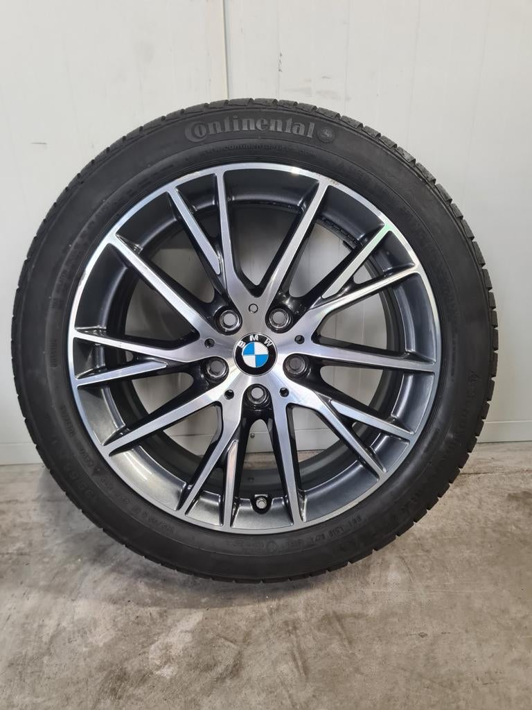 17' BMW 1 2 Serie Styling 489 met winterbanden 7mm+, Banden en Velgen, 17 inch, Personenwagen, 195 mm
