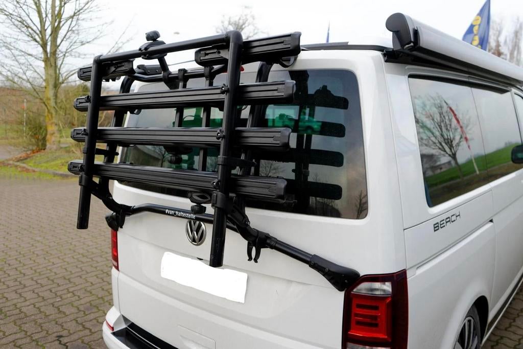 VW T5 T6 T6.1 California fietsenrek poedercoaten, Ophalen, Zo goed als nieuw, Achterklepdrager