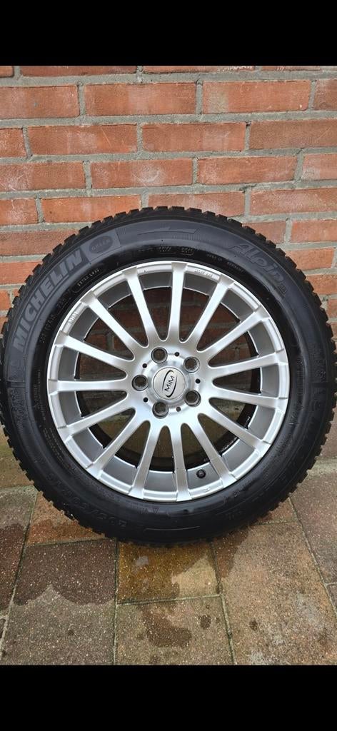 205/60 R 16 velgen met Michelin winter banden set, Gebruikt, 16 inch, Personenwagen, 205 mm