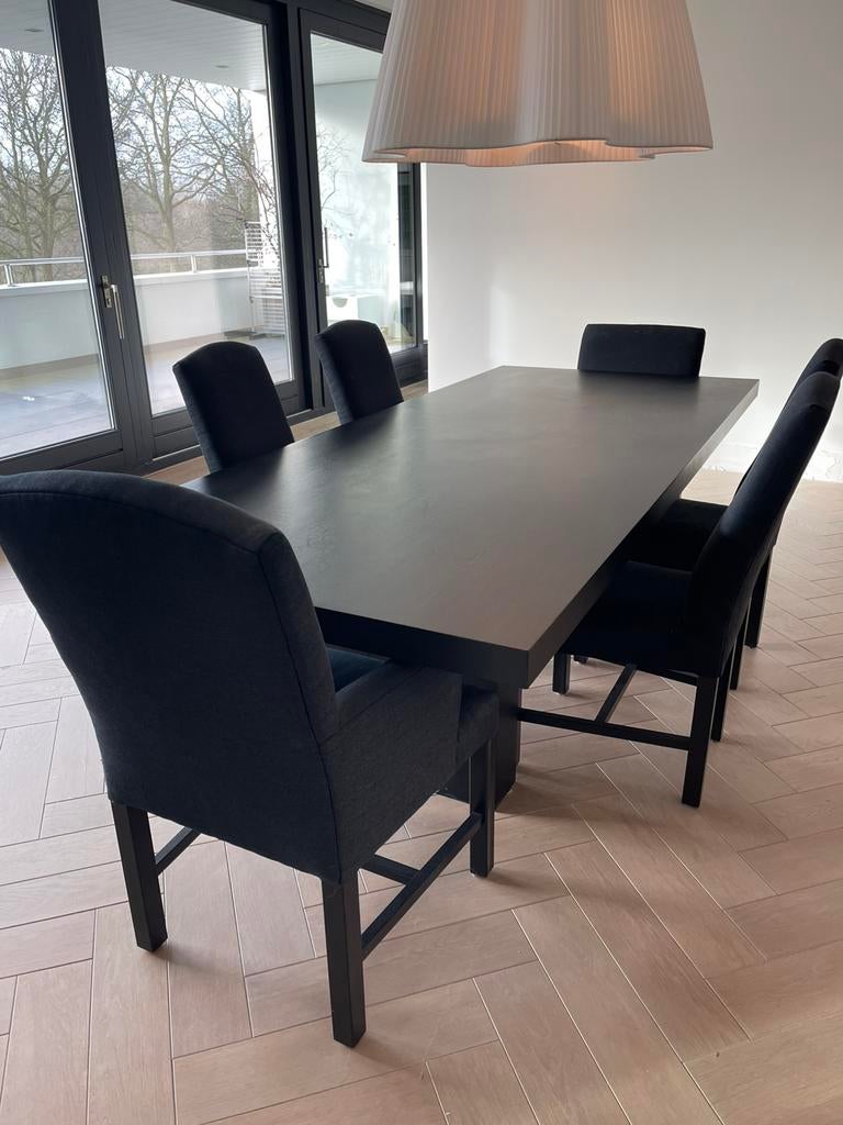 Minotti Eettafel NP €10.180,00, Ophalen, 100 tot 150 cm, Eikenhout, 200 cm of meer