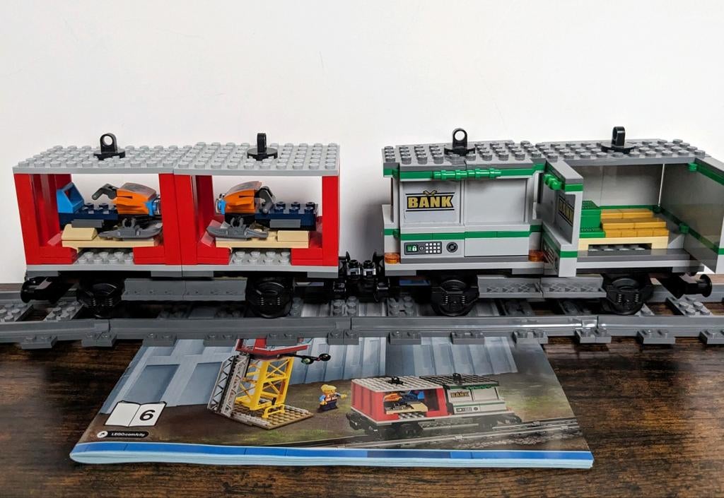 Lego goederentrein wagons, Ophalen of Verzenden, Zo goed als nieuw