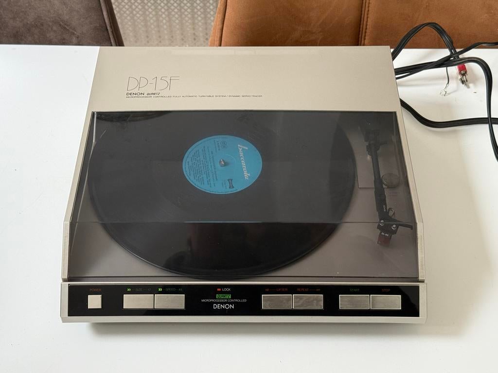 Denon DP-15F Platenspeler - Goed Onderhouden, Overige merken, Denon, Gebruikt, Automatisch