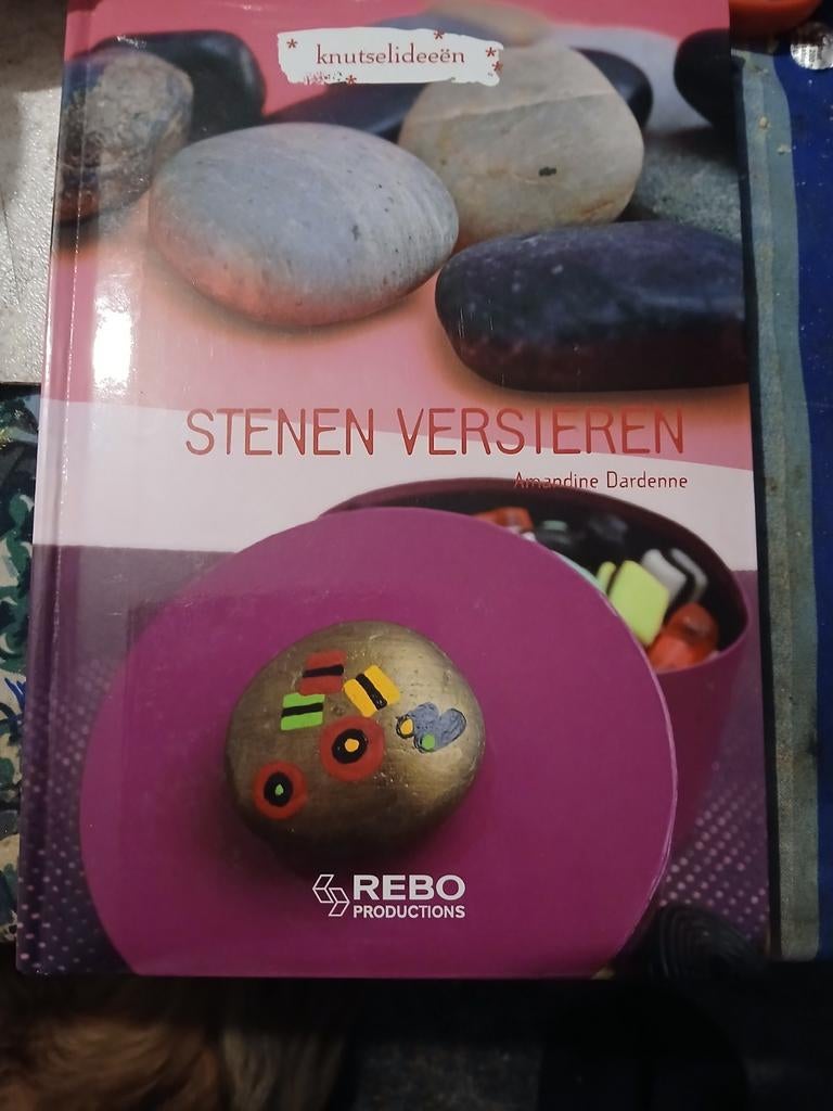 Stenen Versieren - Knutselideeën Boek, Amandine Dardenne, Ophalen of Verzenden, Zo goed als nieuw, Scrapbooking en Knutselen