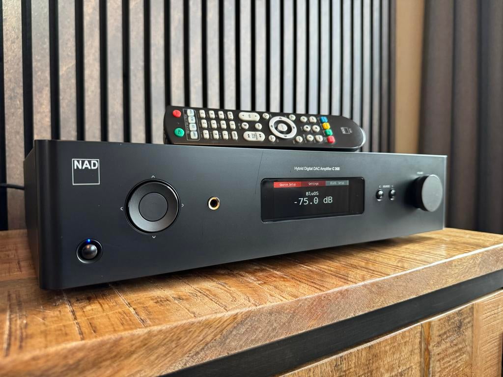 Mooie NAD C368 Versterker + MDC BluOS 2 Module, Audio, Tv en Foto, Overige merken, Ophalen of Verzenden, Zo goed als nieuw, 60 tot 120 watt