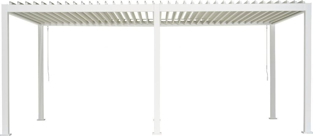 Mirador Classic lamellen overkapping - 300x600cm - Wit, Tuin en Terras, Overkappingen, Ophalen, Nieuw, Veranda