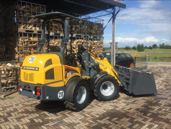 Shovel te huur! Mustang AL 406, Wiellader of Shovel