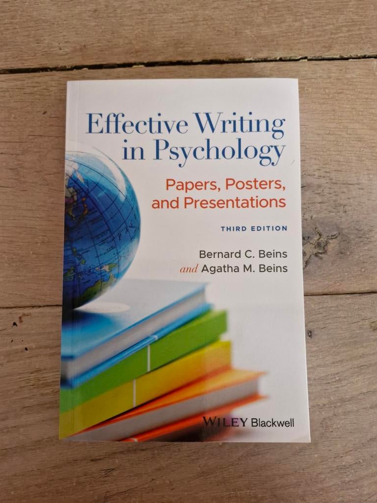Effectief Schrijven in Psychologie - Beins, Ophalen of Verzenden, Zo goed als nieuw, Bernard C. Beins