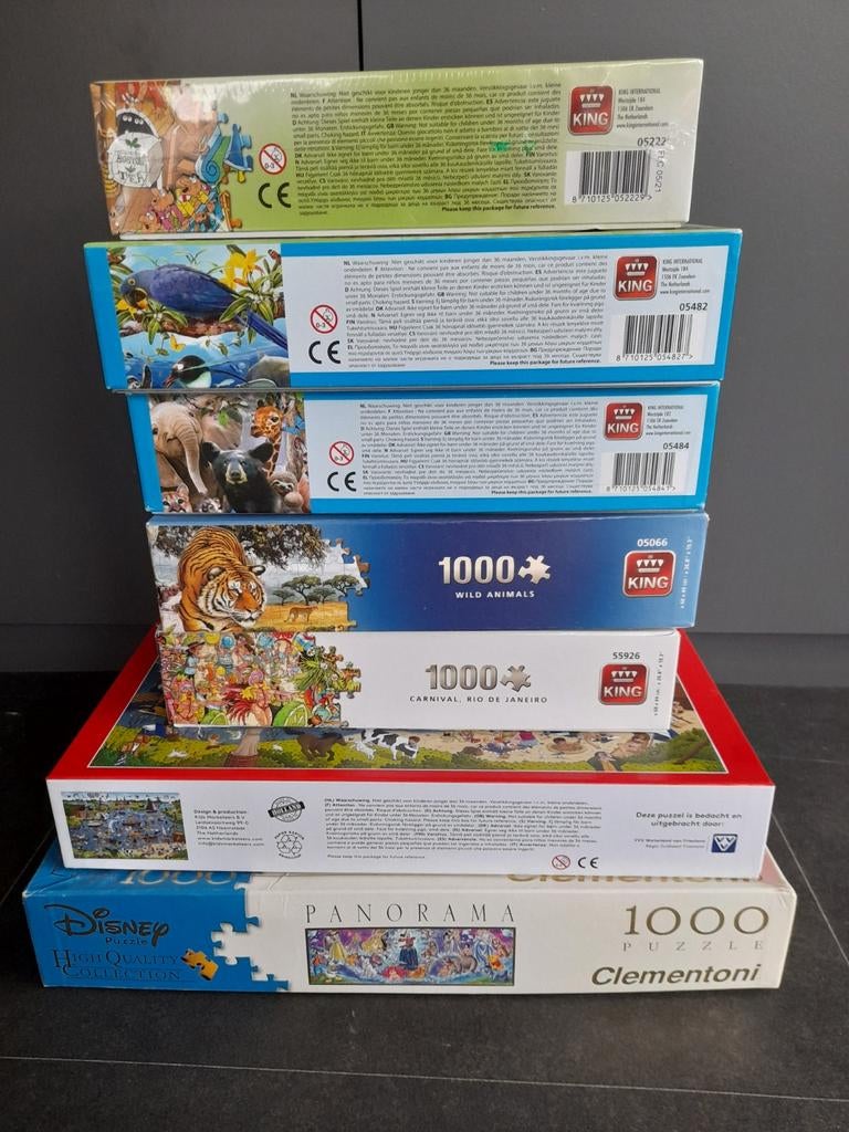 Diverse puzzels 1000 stukjes, Ophalen of Verzenden, 500 t/m 1500 stukjes