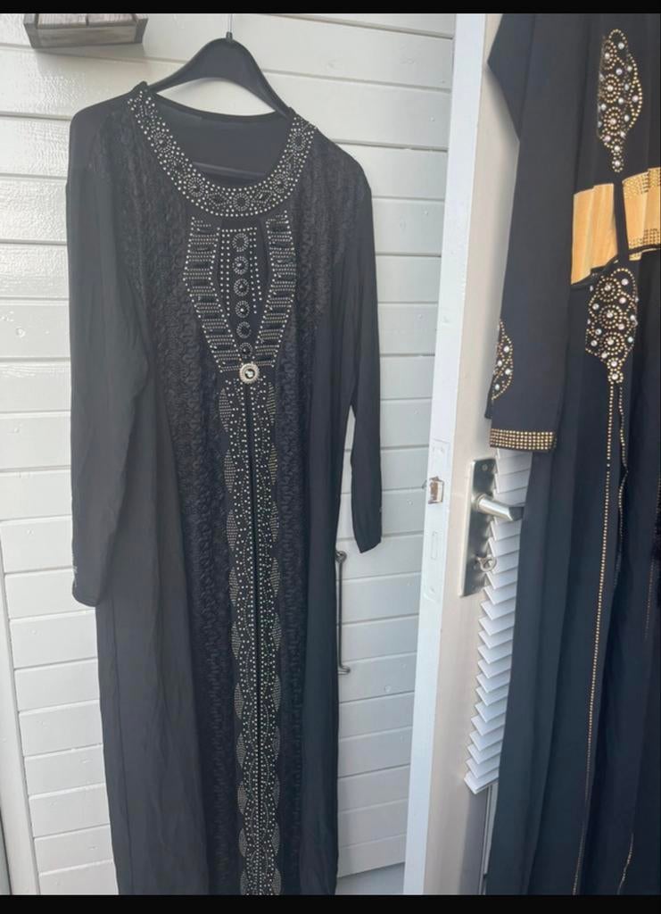 Elegante Abaya / Marokkaanse Jurk, Maat 38/40 (M), Zwart, Ophalen of Verzenden, Zo goed als nieuw