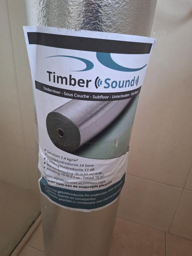 Timbersound Ondervloer - Nieuwstaat, Ophalen, 60 cm of meer, Overige typen, Zo goed als nieuw