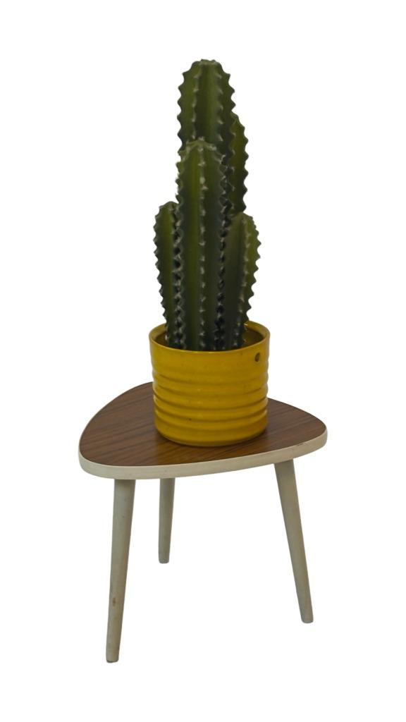 Vintage Plantentafeltje Bijzettafel Driepoot Jaren 60 Design, Minder dan 45 cm, Minder dan 55 cm, Gebruikt, Vintage
