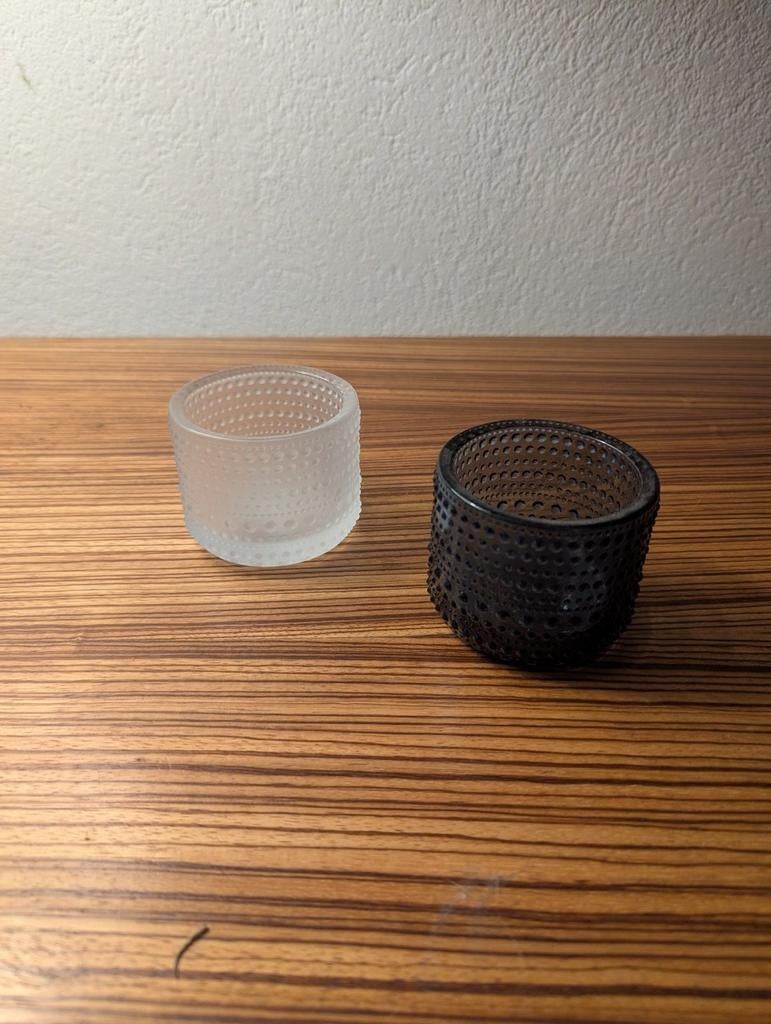 Iittala Waxinehouders Blauw Wit - Nieuw!, Overige materialen, Blauw, Nieuw, Ophalen of Verzenden