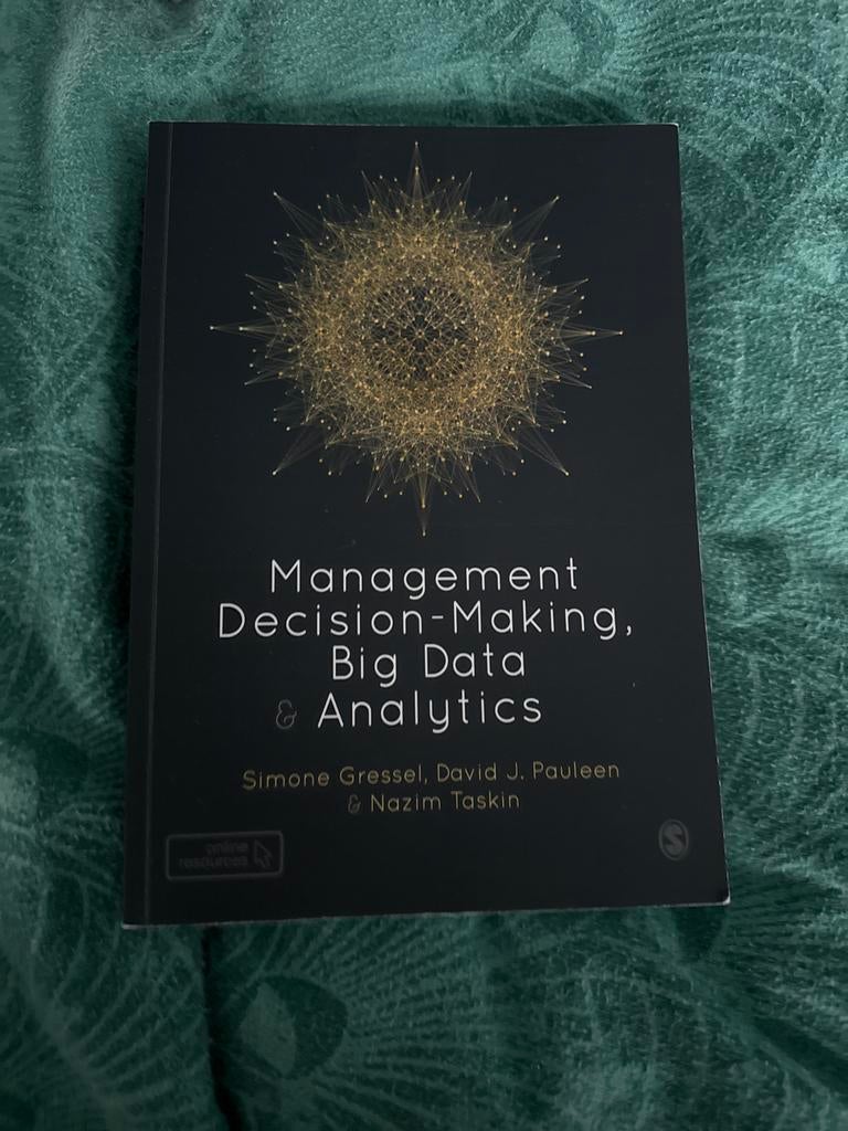 Management, Big Data & Analytics - Simone Gressel, Ophalen of Verzenden, Zo goed als nieuw, Management