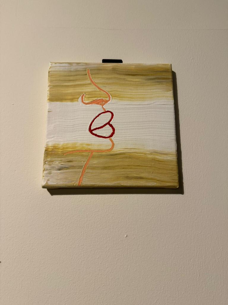 Schilderwerk gezicht 15x15, Antiek en Kunst, Ophalen of Verzenden