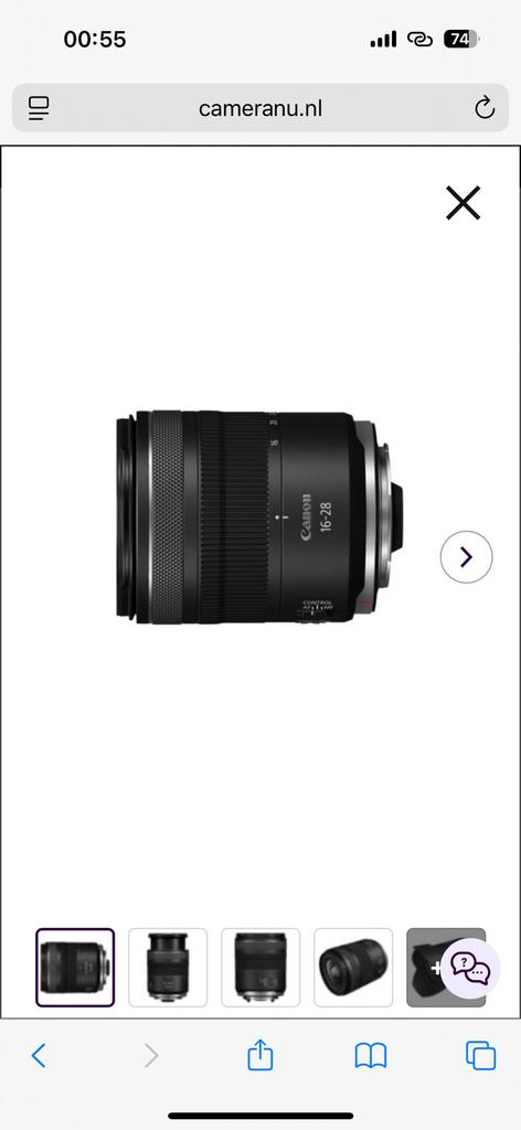 Canon RF 16-28mm f/2.8 IS STM objectief Geseald