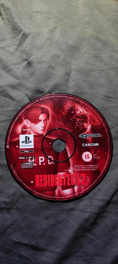 Resident Evil 2 - Disc 1 of 2, Spelcomputers en Games, Games | Sony PlayStation 1, Avontuur en Actie, Vanaf 18 jaar, 1 speler