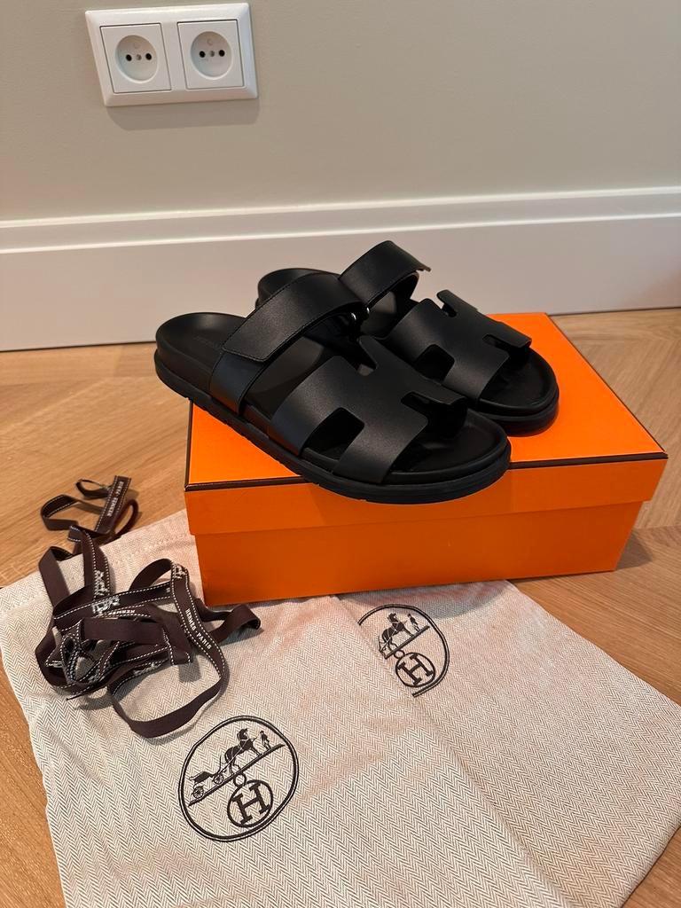Hermes Chypre, Kleding | Dames, Schoenen, Ophalen of Verzenden, Nieuw, Zwart, Sandalen of Muiltjes