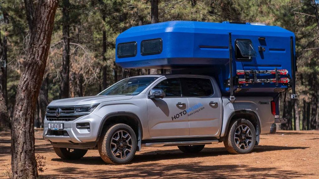 Gladiator pick up afzetcabine camper voor op een pick-up, Chemisch toilet, Standaard zit, Overige brandstoffen, Bedrijf