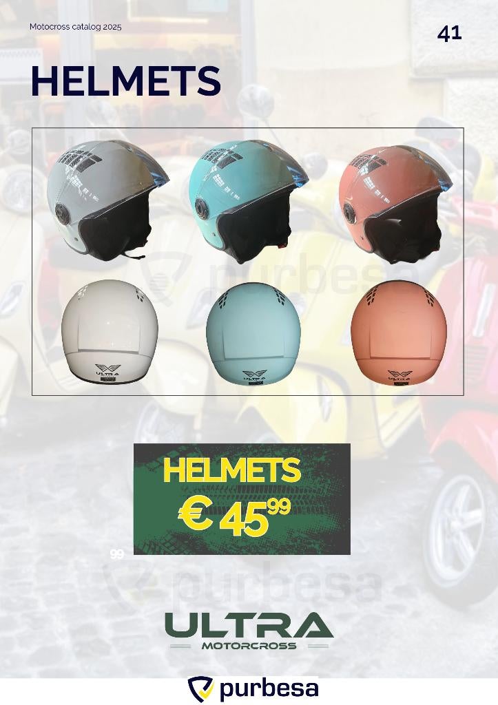 Scooterhelm Nieuw in Doos – Maten S-XL, Ultra, Info@purbesa.nl, Extra large of groter, Nieuw