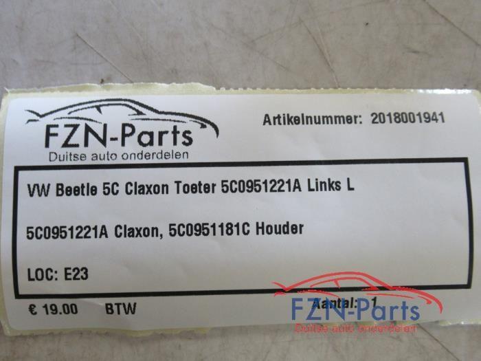 Claxon Volkswagen Beetle (22727235), Auto-onderdelen, Overige Auto-onderdelen, Gebruikt, Ophalen of Verzenden