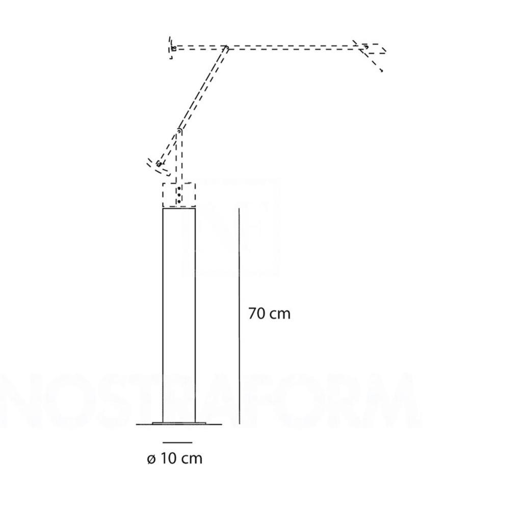 Artimide Tizio Sokkel  GEVRAAGD!, Ophalen of Verzenden, Minder dan 50 cm