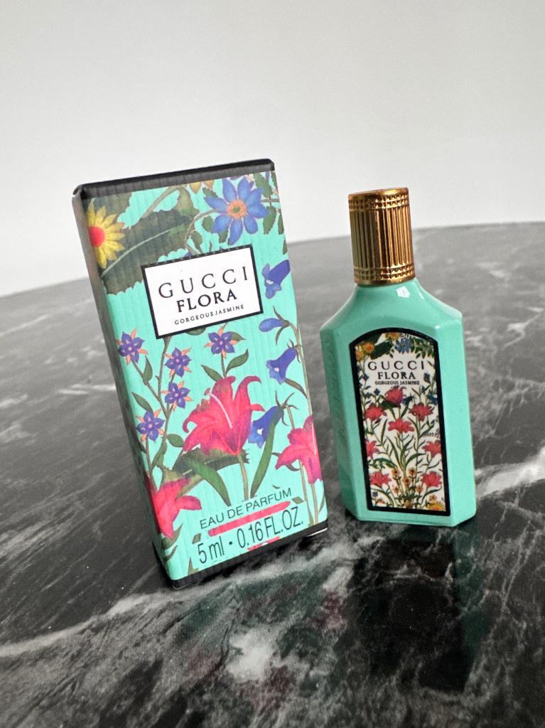 Gucci Flora Gorgeous Jasmine EDP 5 ml mini miniatuur, Verzamelen, Ophalen of Verzenden, Nieuw, Miniatuur