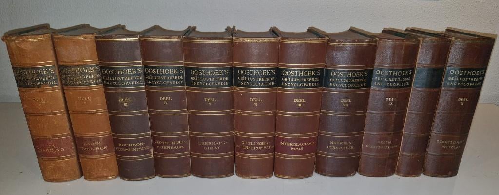 Oosthoeks geïllustreerde encyclopedie, Complete serie, Algemeen, A. Oosthoek te Utrecht, Ophalen