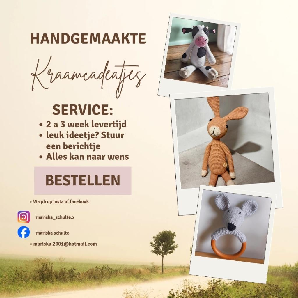Handegmaakte kraamcadeautjes, Ophalen of Verzenden, Nieuw, Kraamcadeau