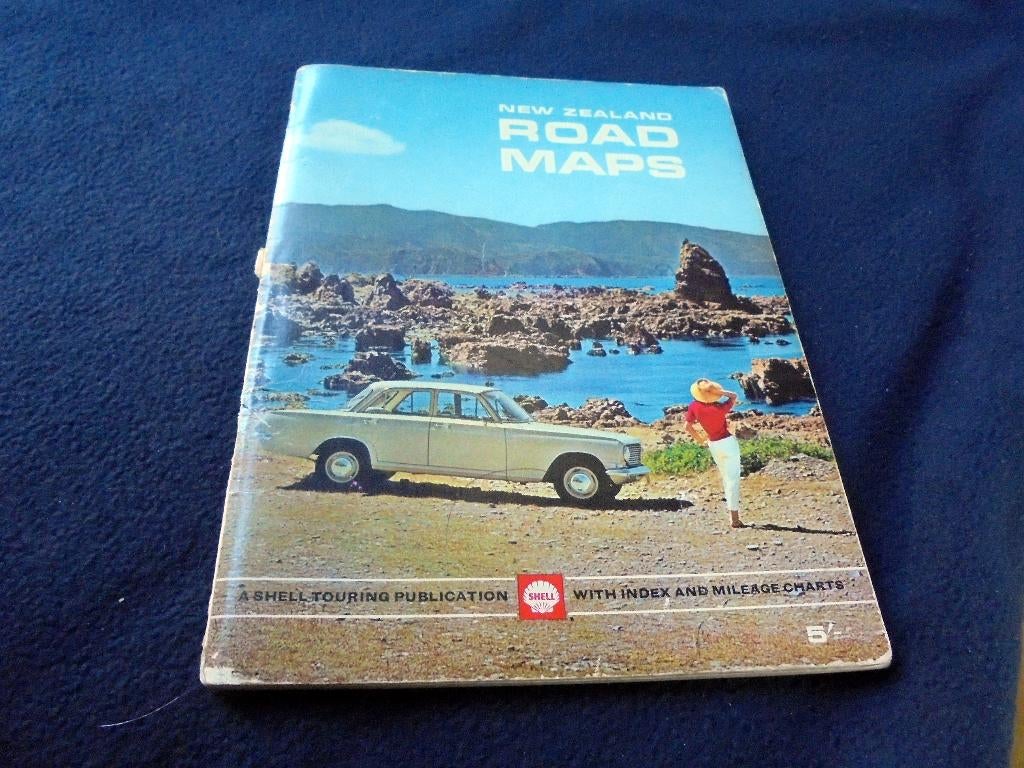 New Zealand, Road Maps. Shell., Boeken, Atlassen en Landkaarten, Gelezen, Overige atlassen, Verzenden, 1800 tot 2000