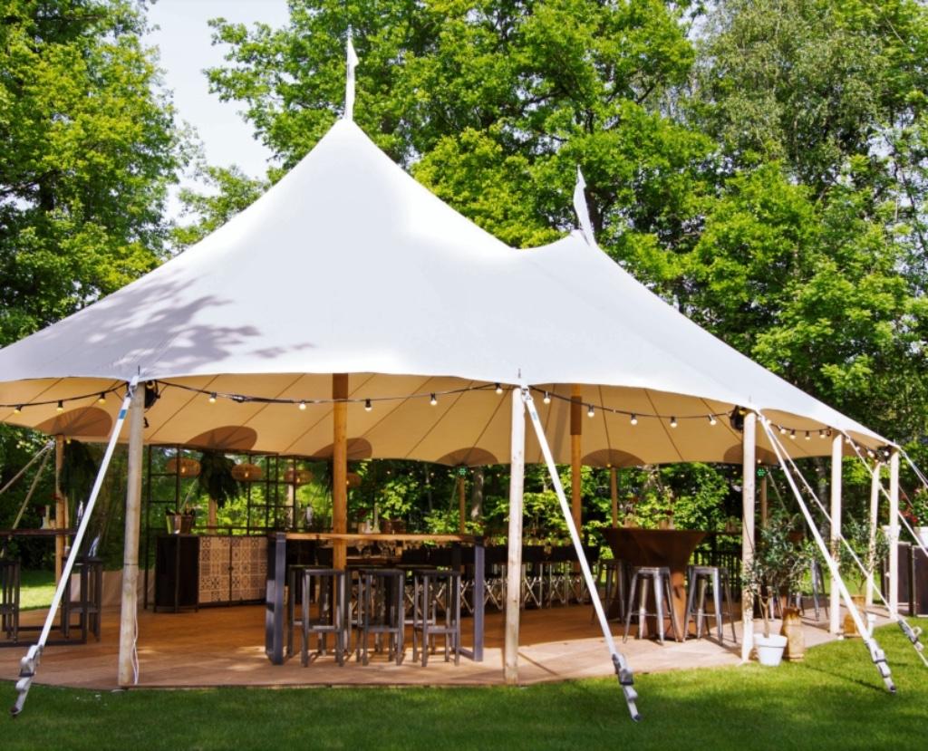 Sailcloth tent te huur 10 x 16 of 10 x 22 - chique bruiloft, Overige typen, 6 meter of meer, Nieuw, 8 meter of meer