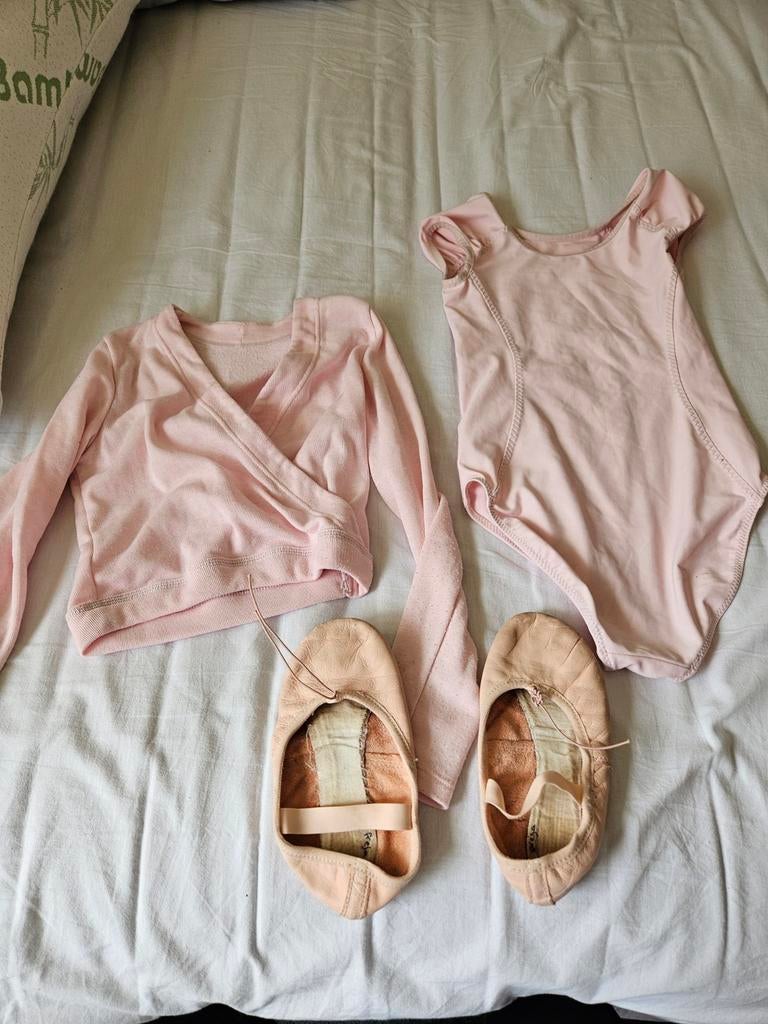 Balletkleren, balletpakje, balletvestje, balletschoentjes, Sport en Fitness, Ballet, Ophalen of Verzenden, Gebruikt, Kleding