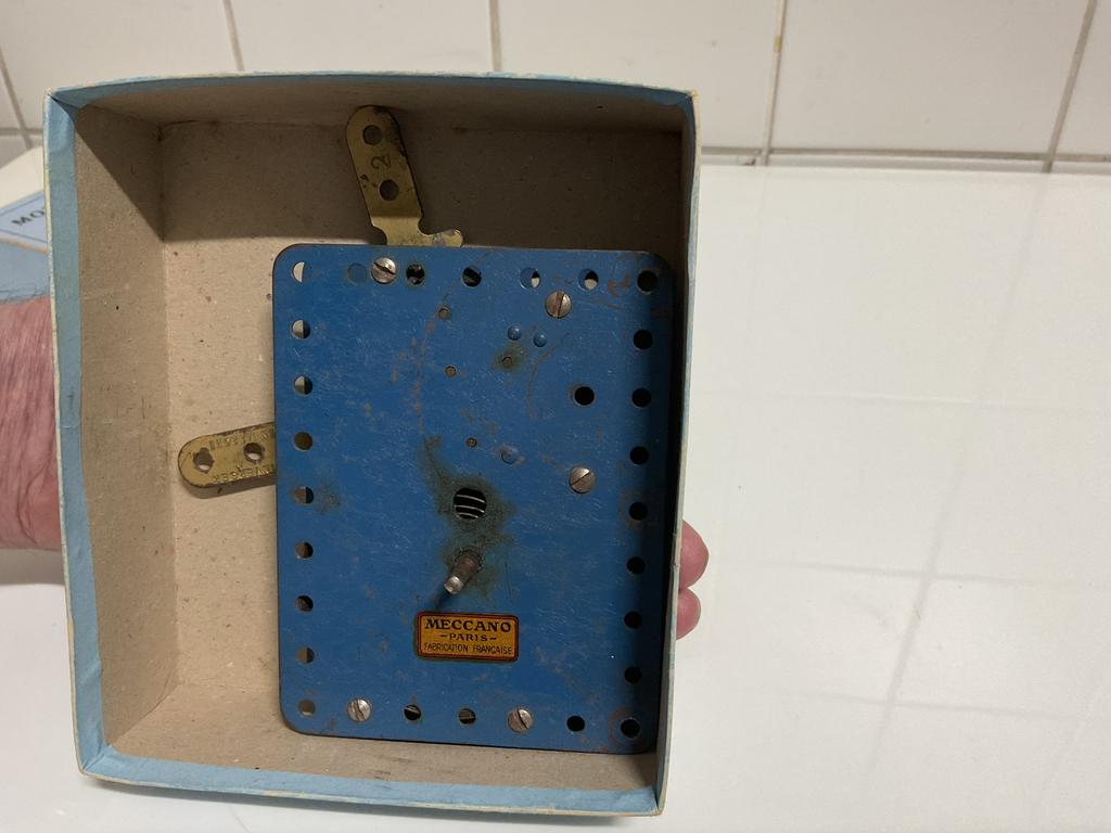 Meccano opdraai motor, Ophalen of Verzenden, Gebruikt