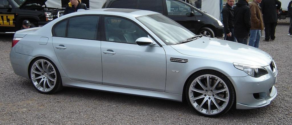 Originele 20 inch Hartge velgen met banden BMW E60, Gebruikt, 285 mm, Banden en Velgen, Germany
