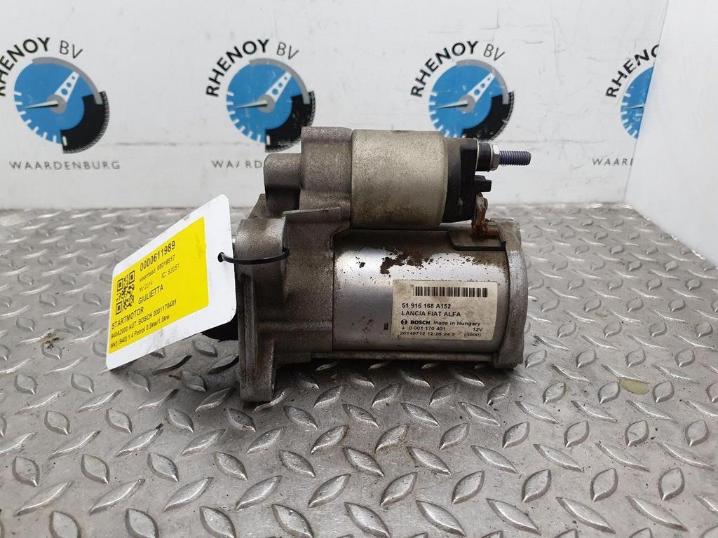 ALFA ROMEO GIULIETTA 1.4 T Exclusive  STARTMOTOR 51916168A15, Ophalen of Verzenden, Gebruikt, Stiba lid
