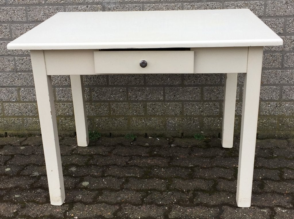0291 Brocante eettafel, Boerentafel, Huis en Inrichting, Tafels | Eettafels, Gebruikt, 100 tot 150 cm, Boeren, Vier personen