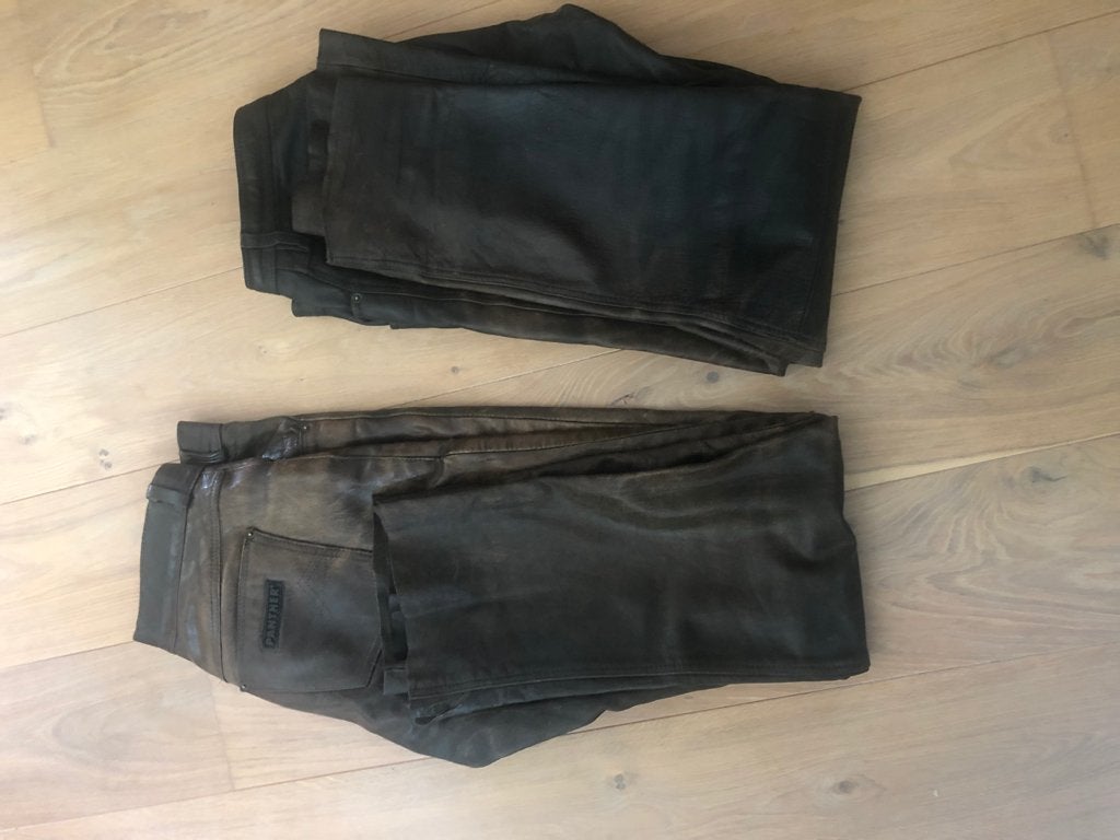Leren Motor Broeken  - dames & heren, Motoren, Kleding | Motorkleding, Broek | leer, Dames, Tweedehands, Ophalen
